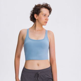 Nordic-wellness Pure Crop Top - Light Blue