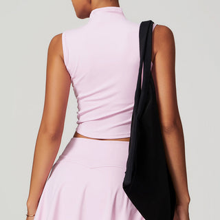Nordic-wellness Elevate High Neck Top - Soft Pink