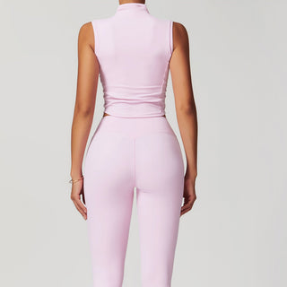 Nordic-wellness Elevate High Neck Top - Soft Pink