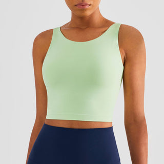 Nordic-wellness Active Longline Sports Bra - Aloe Green