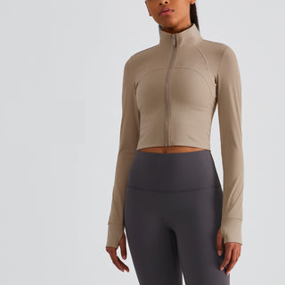 Nordic-wellness Zip Long Sleeve - Sandstone
