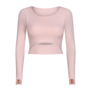 Nordic-wellness Cutout Long Sleeve - Soft Pink
