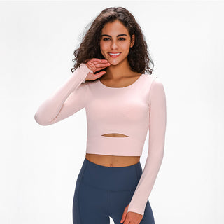Nordic-wellness Cutout Long Sleeve - Soft Pink