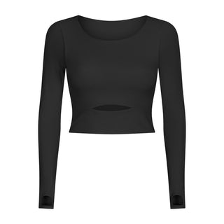 Nordic-wellness Cutout Long Sleeve - Black