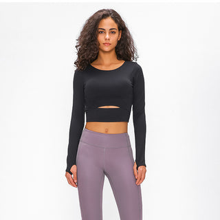 Nordic-wellness Cutout Long Sleeve - Black