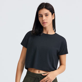 Nordic-wellness Active Crop Tee - Black