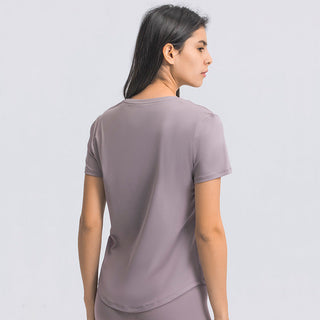 Nordic-wellness Essential Tee - Dusty Purple