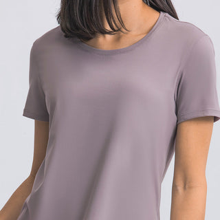 Nordic-wellness Essential Tee - Dusty Purple