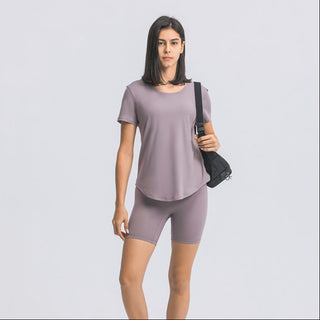 Nordic-wellness Essential Tee - Dusty Purple
