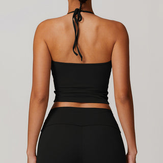 Nordic-wellness Halter Neck Top - Black