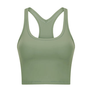 Nordic-wellness Pure Crop Top - Matcha Green
