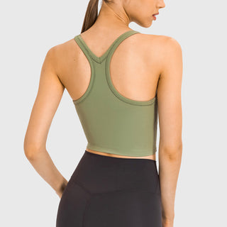 Nordic-wellness Pure Crop Top - Matcha Green