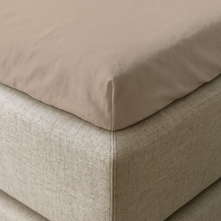 Kuvertlagen i bomuld - Beige