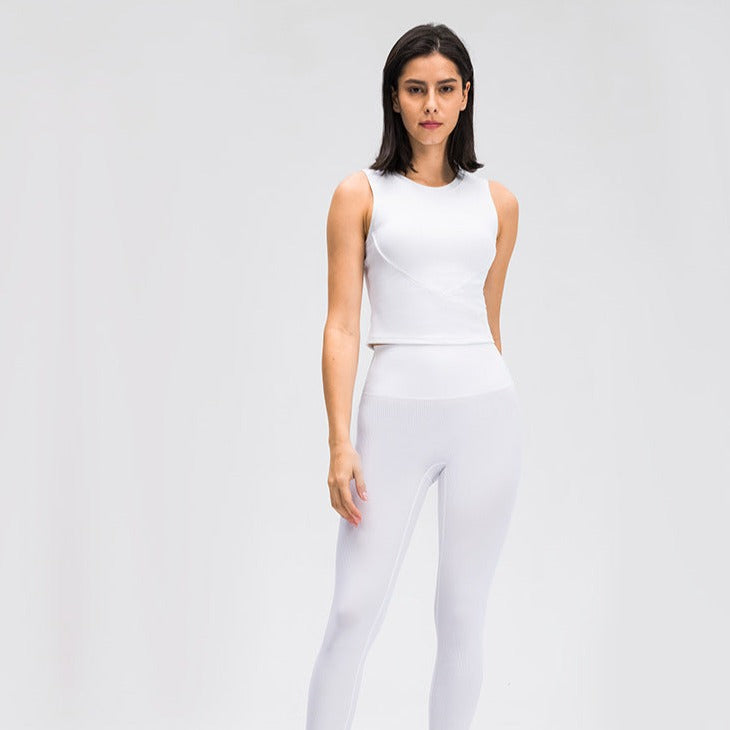 Nordic-wellness Cropped Tank Top - White