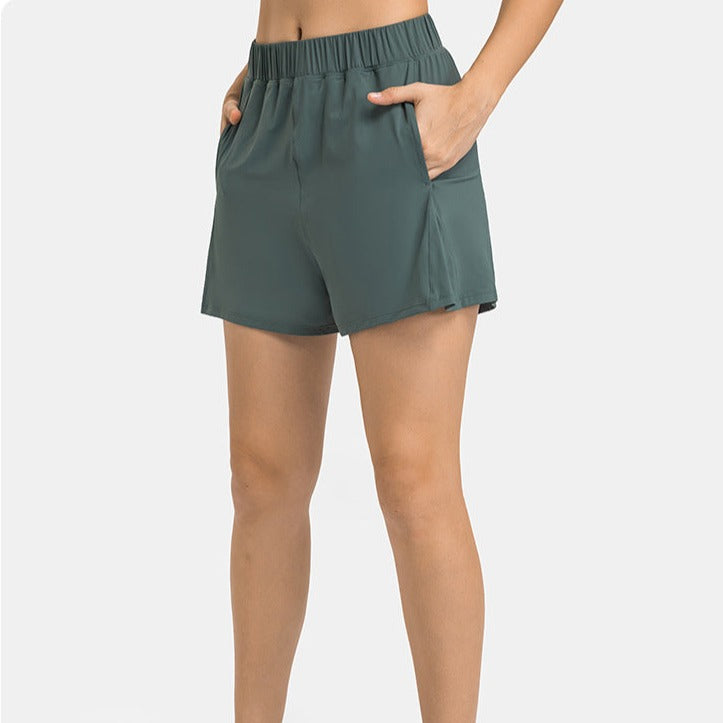 Nordic-wellness Loose Fit Shorts - Dusty Green