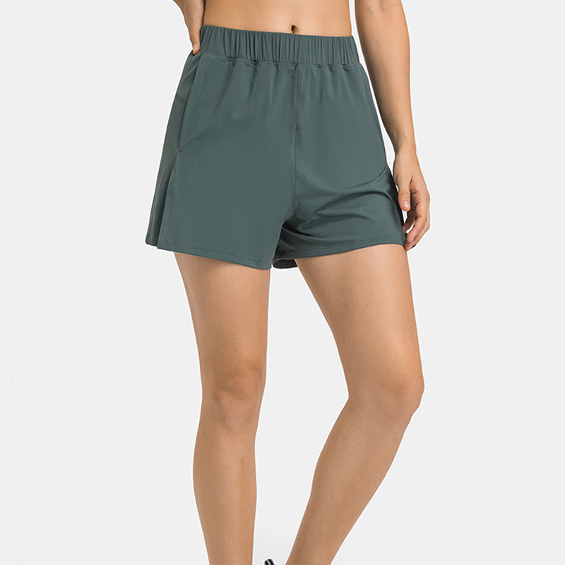 Nordic-wellness Loose Fit Shorts - Dusty Green