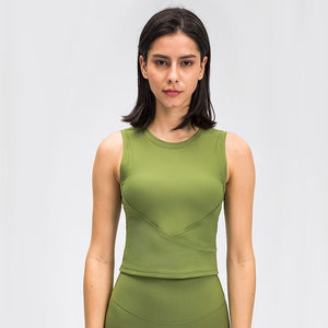Nordic-wellness Cropped Tank Top - Forrest Green