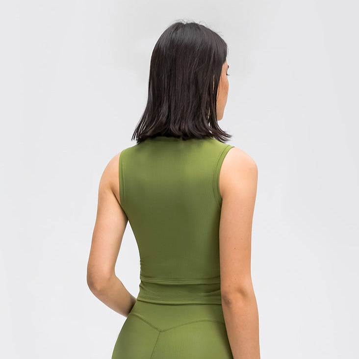Nordic-wellness Cropped Tank Top - Forrest Green