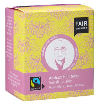 Fair Squared - Økologisk Abrikos Shampoobar Til Sensitive Hovedbund, 160 gram - Nordic- wellness.dk