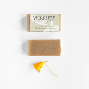 Werfzeep- Naturlig og økologisk Sæbebar French Clay 100 gram - Nordic- wellness.dk